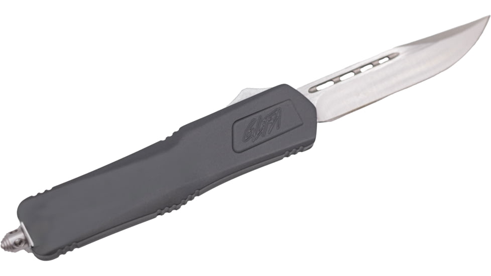 GLFA Smooth Spring Assisted OTF Knife, Smooth Blade, Sniper Grey, 8", GL-KMD-SMT SNP