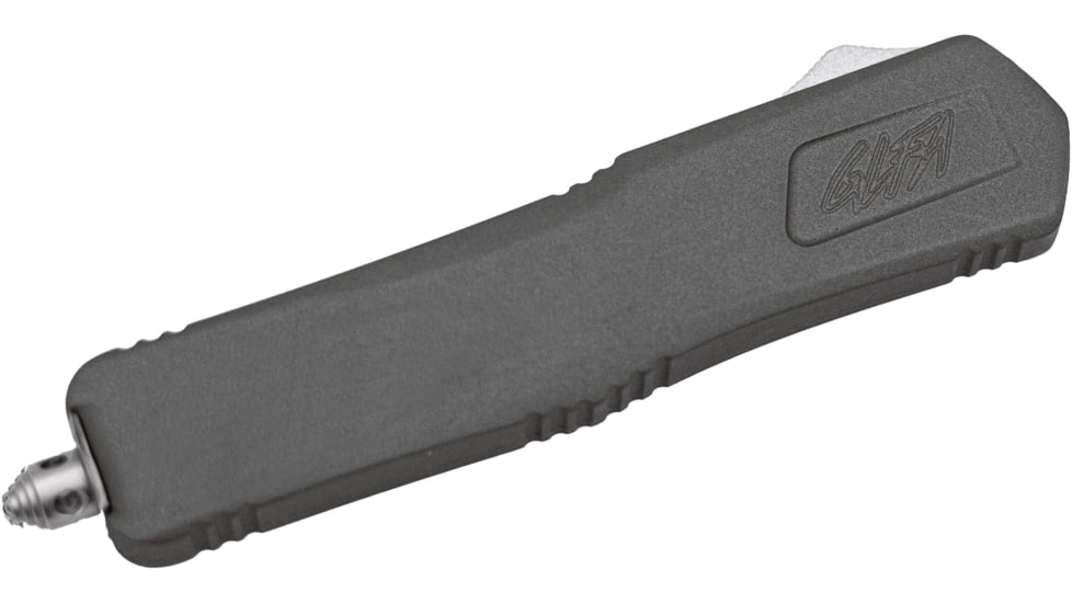 GLFA Smooth Spring Assisted OTF Knife, Smooth Blade, Tungsten, 8", GL-KMD-SMT TNG