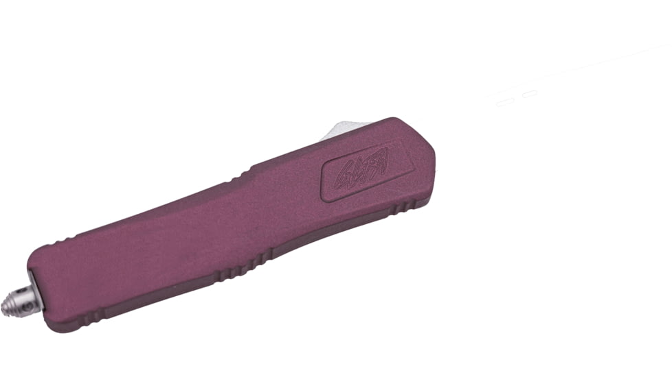 GLFA Spring Assisted OTF Knife, Serrated Blade, Black Cherry, 8", GL-KMD-SRT CHY