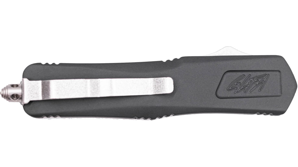 GLFA Spring Assisted OTF Knife, Serrated Blade, Sniper Grey, 8", GL-KMD-SRT SNP