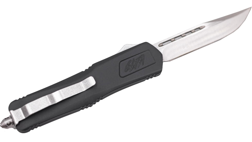 GLFA Spring Assisted OTF Knife, Serrated Blade, Sniper Grey, 8", GL-KMD-SRT SNP