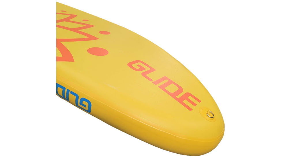 Glide Lotus Inflatable Paddle Board, Blue/Orange/Yellow, 10ft X 35in X 6in, o2-LTUS