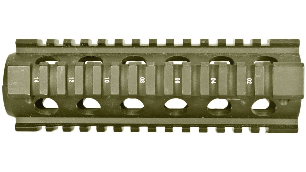 Global Military Gear AR15/M4 Aluminum Quad Rail - Tan GM-QR1-T