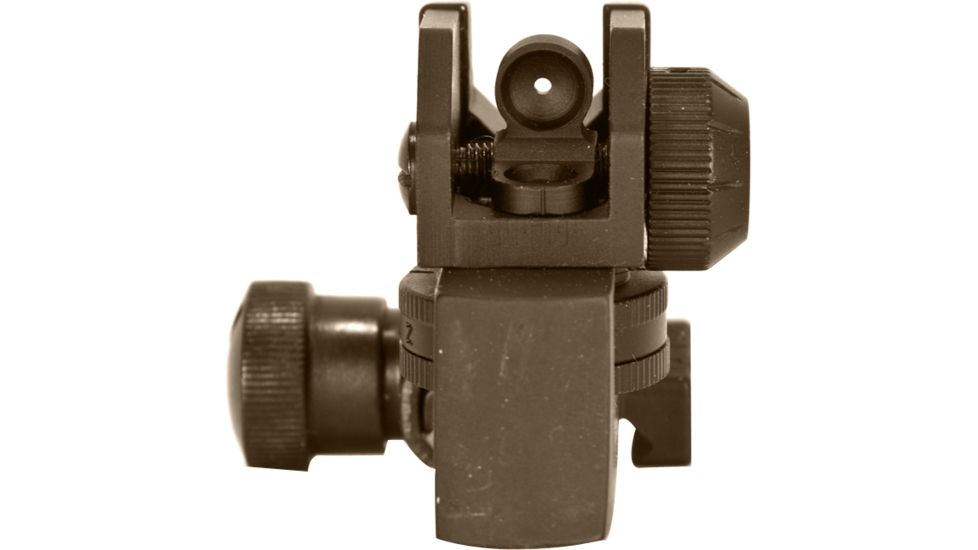 Global Military Gear A2 Style Sights, AR15/M4, Rear Sight Only, Tan, GM-RS1-T