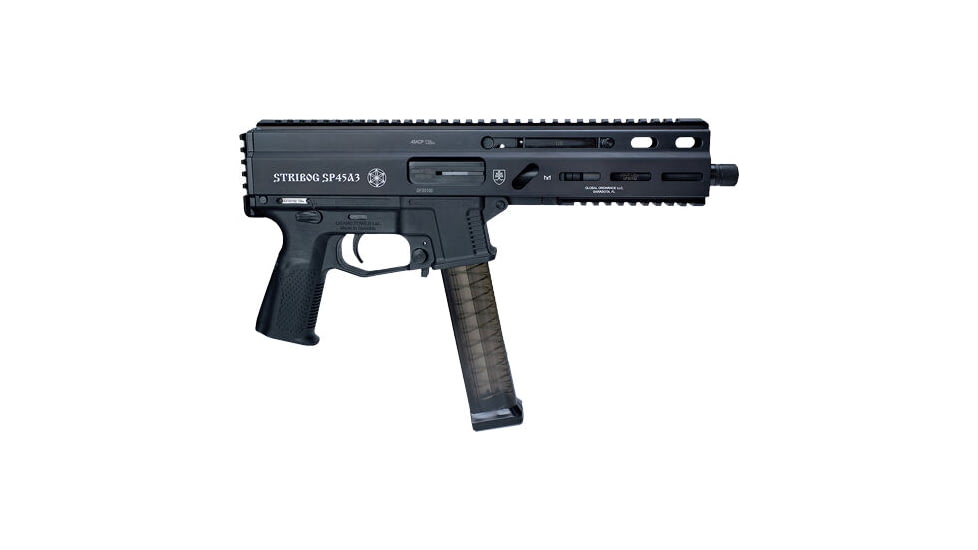 Global Ordnance Grand Power Stribog SP45A3 Semi Auto Pistol, 45 ACP, 8 in Barrel