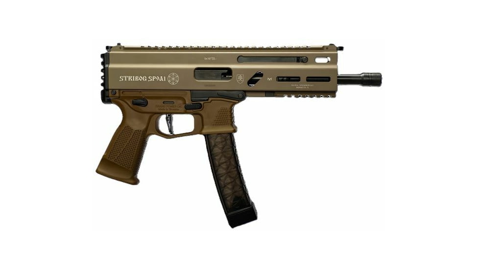 Global Ordnance Grand Power Stribog SP9A1 Semi Auto Pistol, 9mm Luger, 8 in Barrel