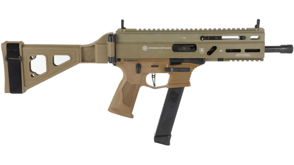 Global Ordnance Grand Power Stribog SP9A3G Semi Auto Pistol, 9mm Luger, 8 inch Barrel