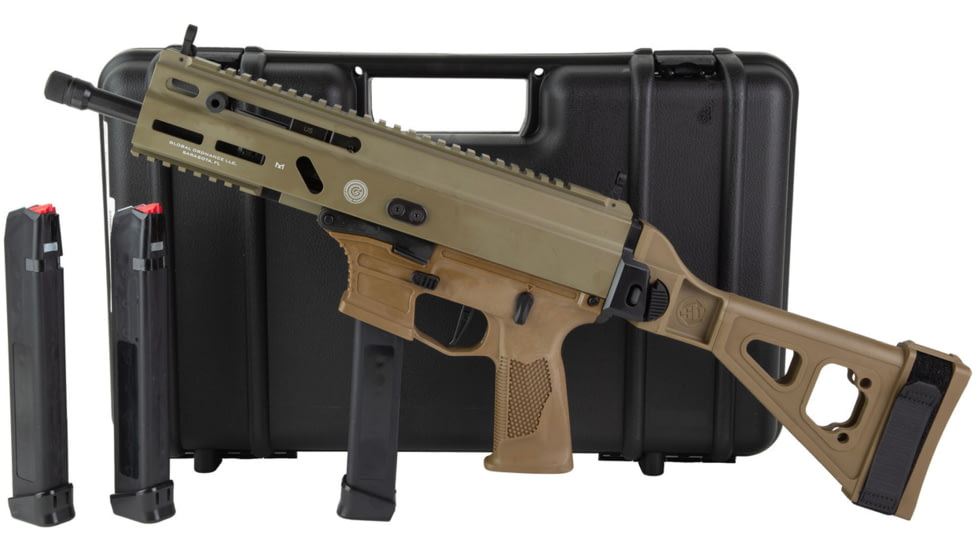 Global Ordnance Grand Power Stribog SP9A3G Semi Auto Pistol, 9mm Luger, 8 inch Barrel