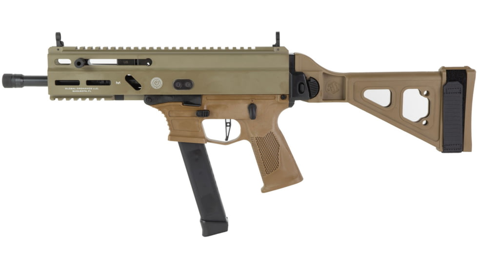 Global Ordnance Grand Power Stribog SP9A3G Semi Auto Pistol, 9mm Luger, 8 inch Barrel