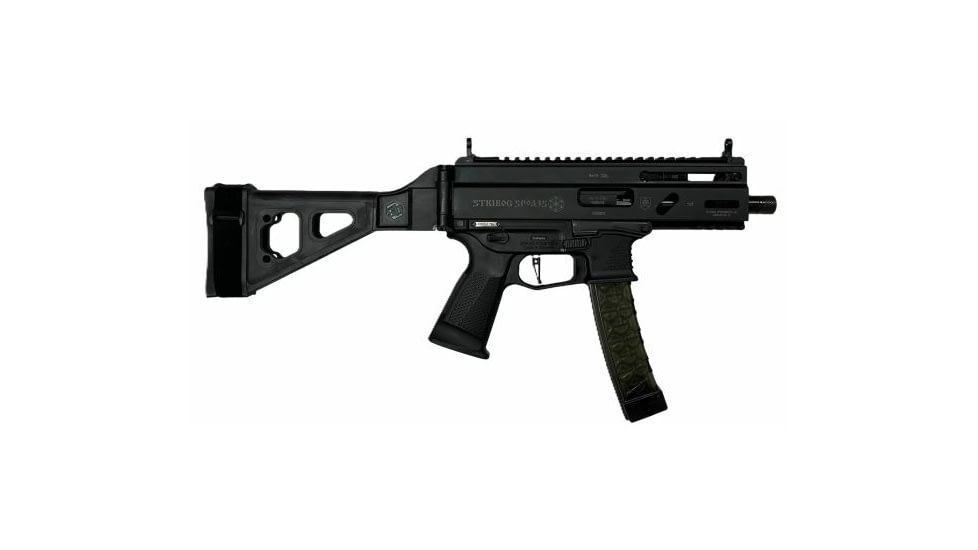 Global Ordnance Grand Power Stribog SP9A3G Semi Auto Pistol w/Brace, 9mm Luger, 5 inch Barrel