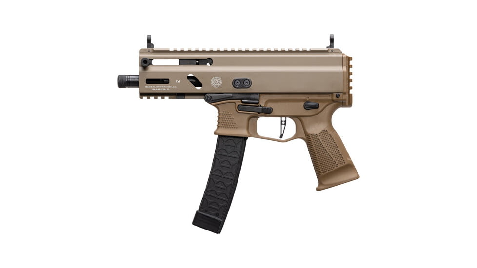 Global Ordnance Grand Power Stribog SP9A3S Semi Auto Pistol, 9mm Luger, 5 in Barrel