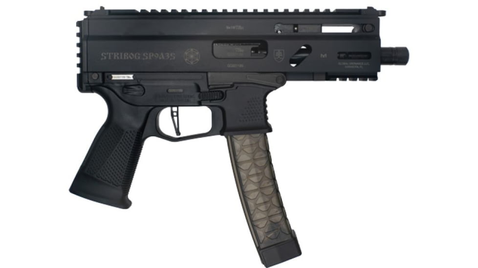 Global Ordnance Grand Power Stribog SP9A3S Semi Auto Pistol, 9mm Luger, 5 in Barrel