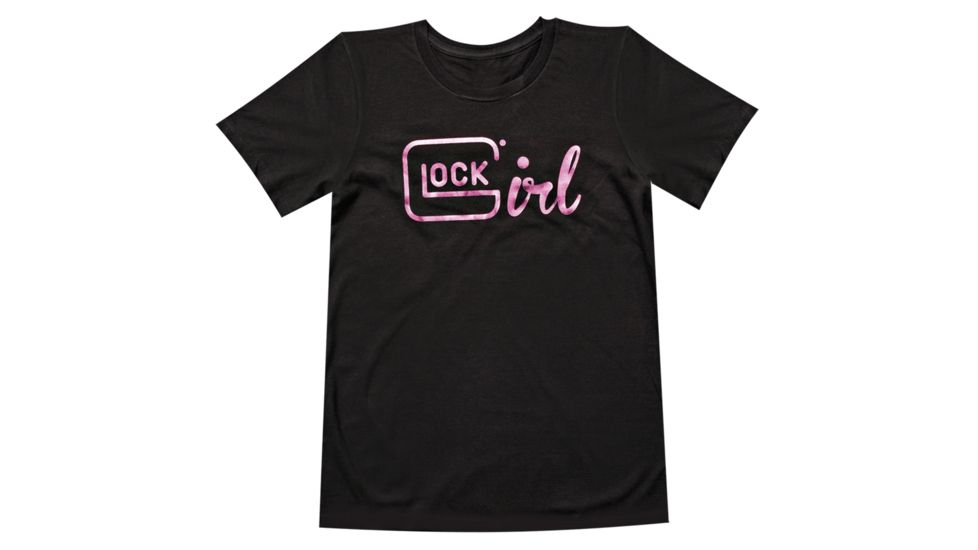 Glock AA46002 Short Sleeve Glock Girl T-Shirt Black Medium Cotton