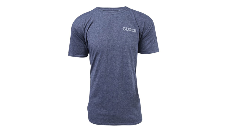 Glock AA75160 American Flag Heather Navy 3XL Short Sleeve