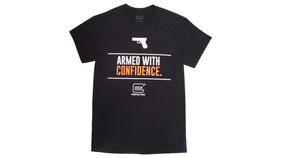 GLOCK AP95045 ARMED WITH CONFIDENCE TSHIRT BLK 3XL