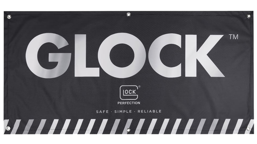 Glock Fabric Banner Black 4' x 2', AD02044