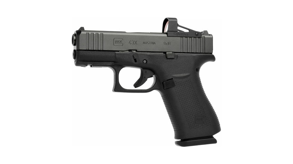 Glock 43X MOS FS Semi Auto Pistol, 9mm Luger, 3.39 in Barrel