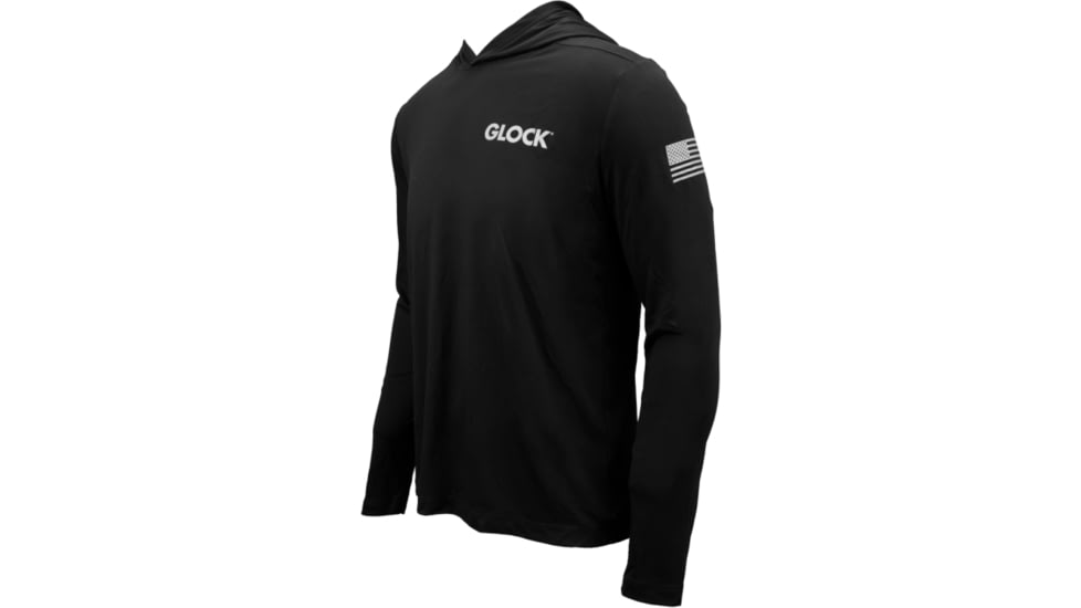 Glock Hooded Performance Long Sleeve Shirt 2xl Black