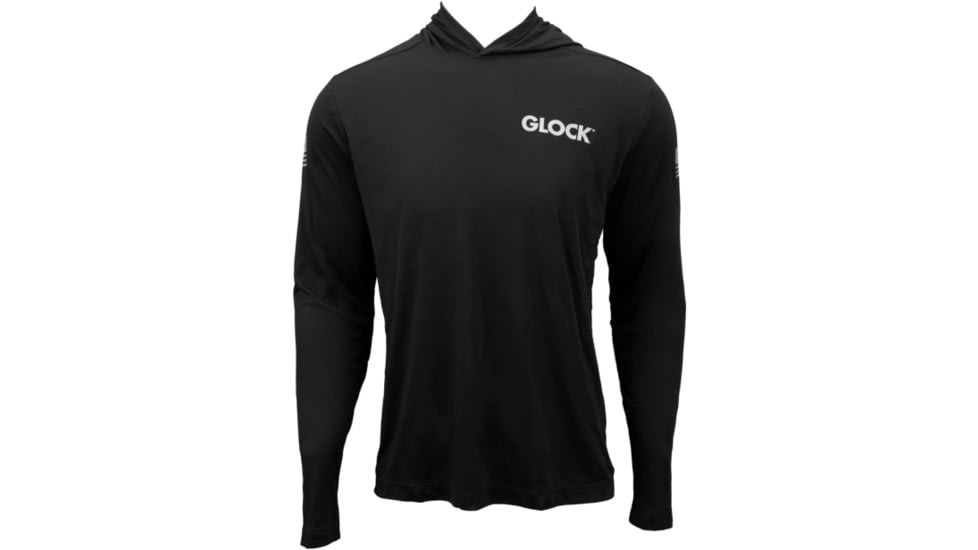 Glock Hooded Performance Long Sleeve Shirt 2xl Black