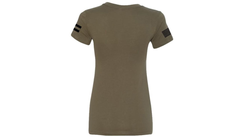 Glock Ladies glock Girl Flag Tee Short Sleeve Lg Mil Grn
