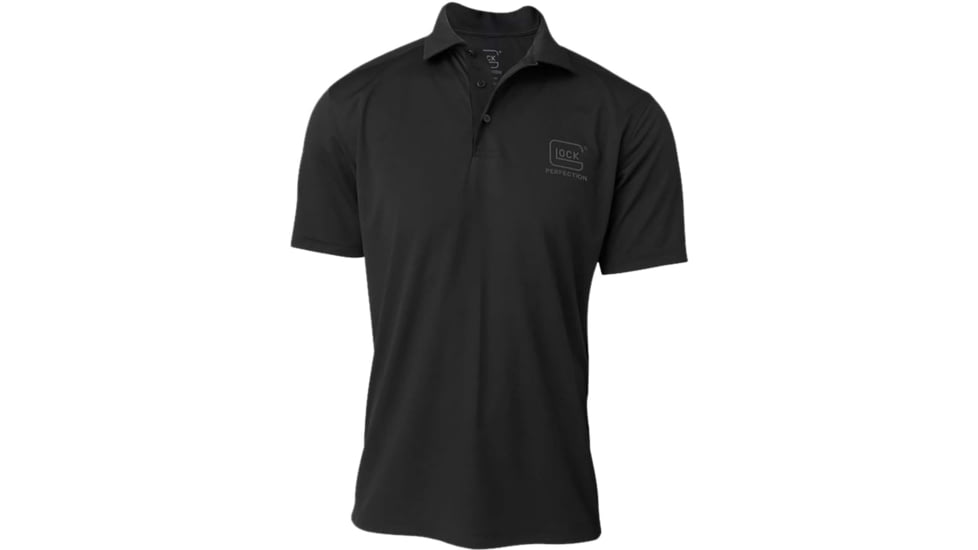 Glock Glock Perfection Polo, Black Polyester Mesh, Short Sleeve, 3XL, AP96216