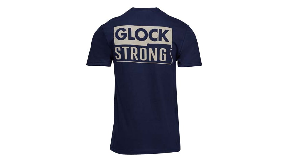 Glock Strong Short Sleeve T-Shirt - Men's, Navy, Extra Large, AP96196