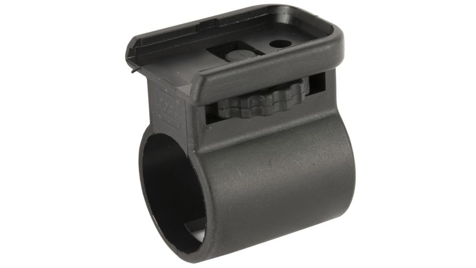 Glock Magazine Floor Plate w/ Mini Flashlight Holder, Excludes G43, Black, GLSP06187