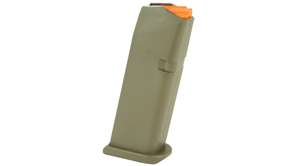 Glock G19/26 Gen5 9mm Luger 15 Round Factory Pistol Magazine, OD Green, 1 Pack, 47460