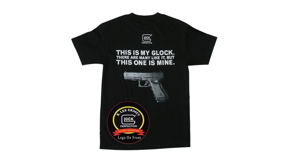 Glock Perfection T-Shirt - Short Sleeve Large Black GA10009