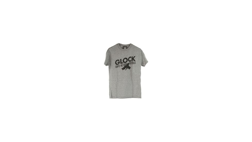 Glock Short Sleeve "Safe Action"  Shirt, Gray, Medium, GLAP95077