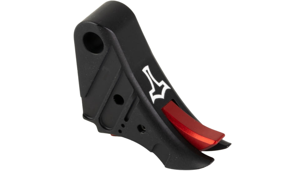 Glockmeister TYR Glock Gen 1-4 Trigger, Anodized, Black Shoe/Red Safety, TYRBLREDS