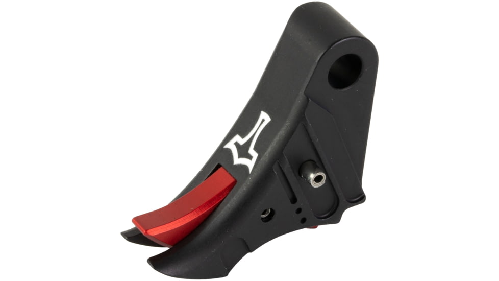 Glockmeister TYR Glock Gen 1-4 Trigger, Anodized, Black Shoe/Red Safety, TYRBLREDS