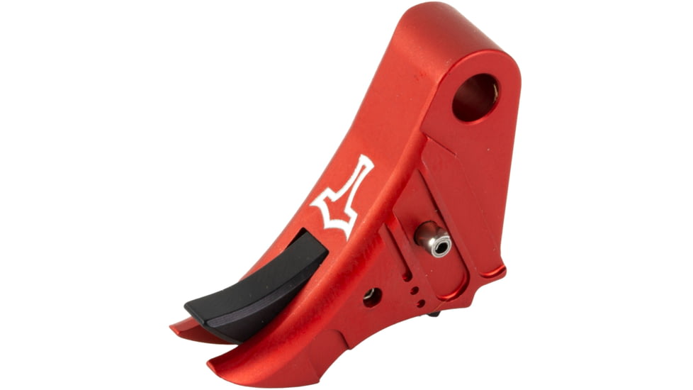 Glockmeister TYR Glock Gen 1-4 Trigger, Anodized, Red Shoe/Black Safety, TYRREBLKS