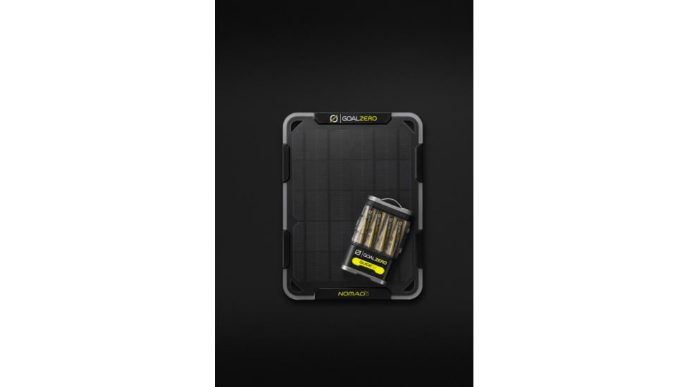 Goal Zero Guide 12 Solar Kit w/ Nomad 5 Solar Panel, Black, 44260