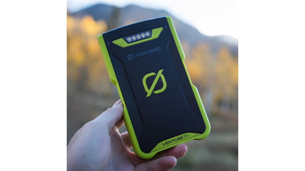 Goal Zero Venture 70 Phone Recharger, Solar, Monocrystalline, Micro/Lightning, 22013