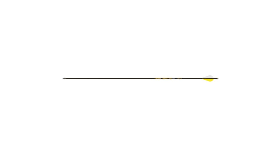Gold Tip Hunter Pro Arrow 340 4 Fletch, Black, Pack of 6, HPRO340A2746
