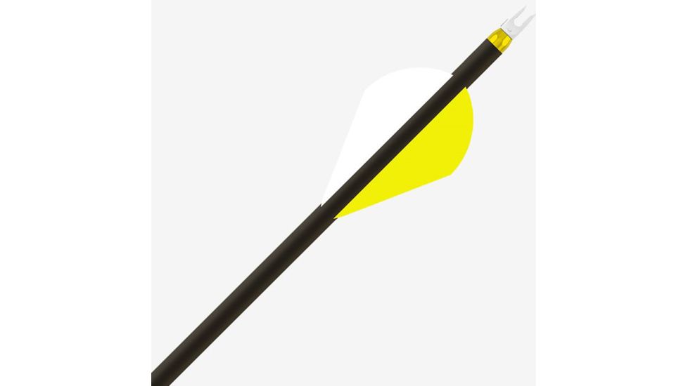 Gold Tip Hunter Pro Arrow 400 4 Fletch, Black, Pack of 6, HPRO400A2746