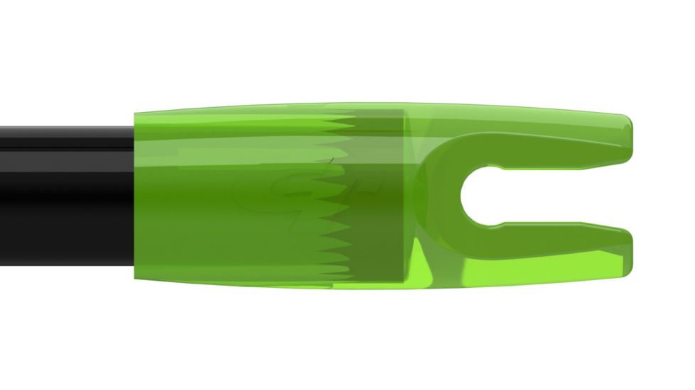 Gold Tip Nock, Fiberglass 14gr, Flo Green, 1dz, NOCKFIB12