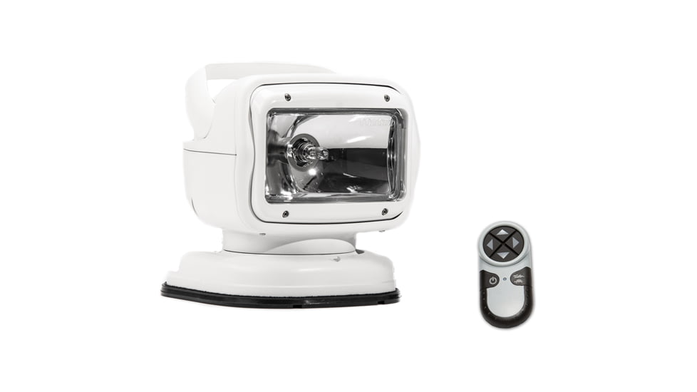 GoLight Radioray GT Series Halohen Portable Mount w/ Wireless Handheld Remote Permanent Shoe Mount, White, 7900GT