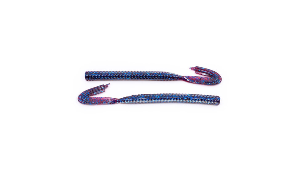 Googan Squad Blazin Worm XL Soft Bait, 6 Pack, 7.25in, Plum, GBW-725PLM