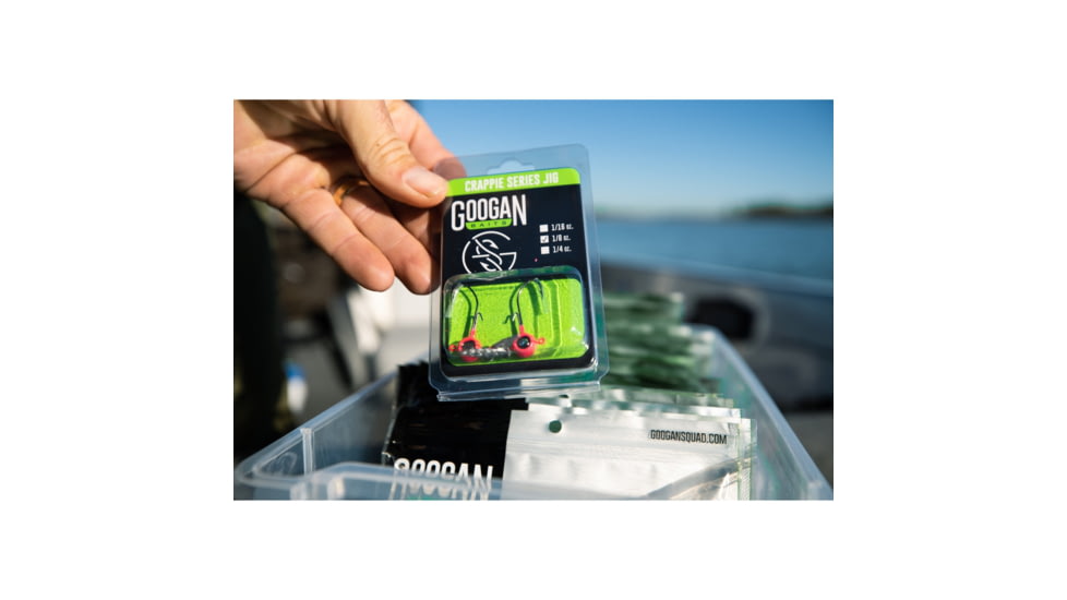 Googan Squad Crappie Jig Underspin, Pink, 1/16 oz, GCJU-116-PK