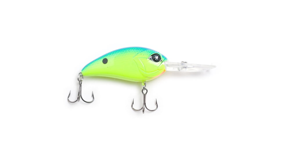 Googan Squad Grande Recon Hard Bait, 3in, 1 oz, Chartreuse Blue, 10-01-GGS-10007B