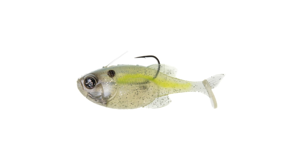 Googan Squad Guppy Swimbait, 3.8in, 1/4 oz, Pearl Shad, GBG-3814-PLS