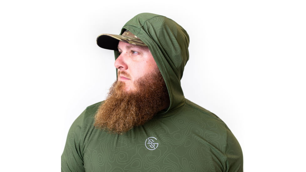 Googan Squad Hydrilla Topo Hooded Long-Sleeve Shirt - Mens, Medium, GS006-M