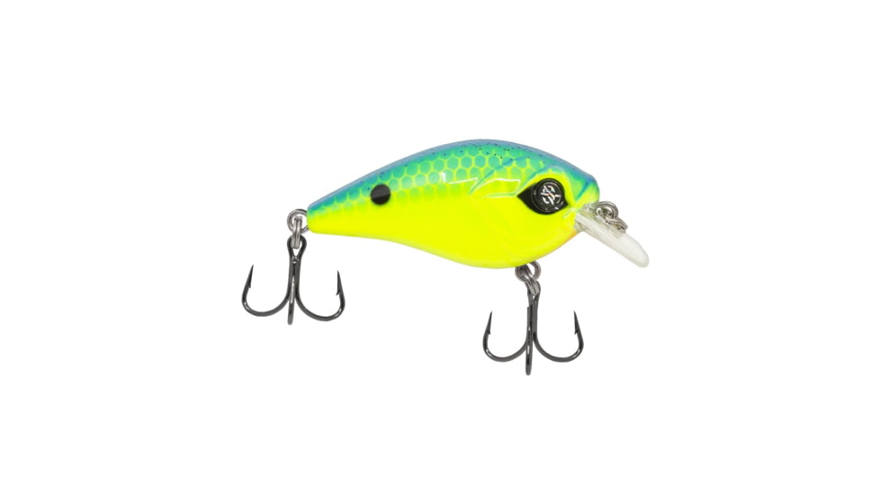 Googan Squad Micro Banger Hard Bait, 1.5in, 1/8 oz, Chartreuse Blue, 10-01-GGS-10001AK