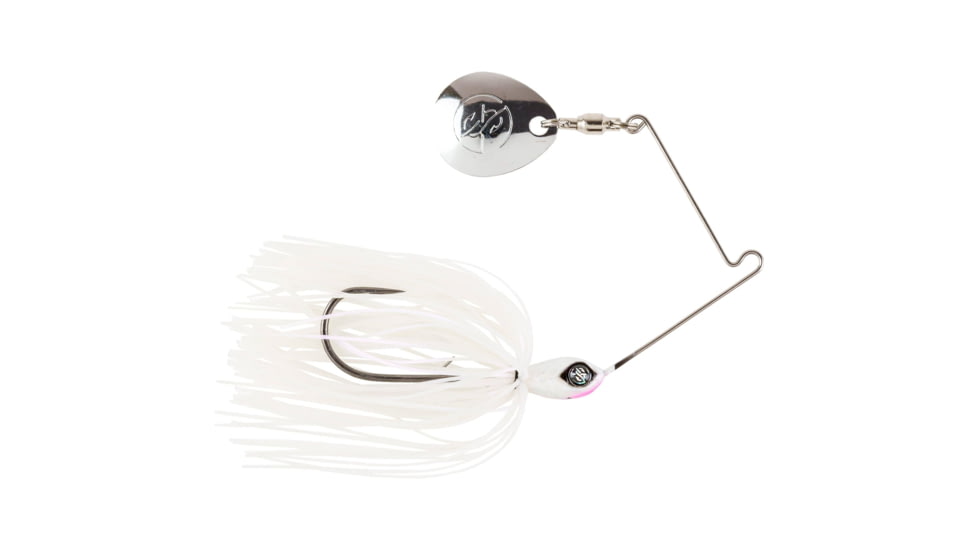 Googan Squad Micro Zinger Spinnerbait, 1/8 oz, White, 10-15-GGS-10000AD
