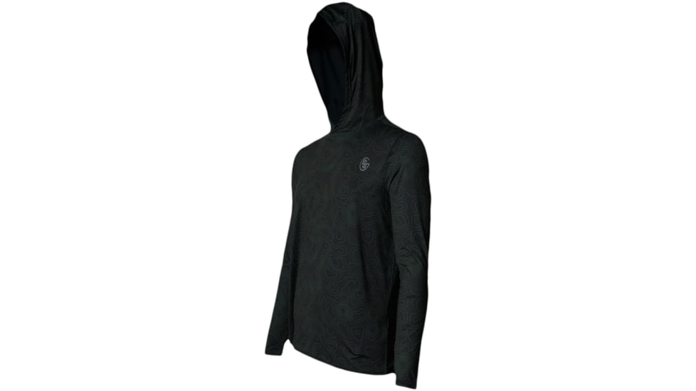 Googan Squad Midnight Topo Hooded Long-Sleeve Shirt w/Green Gaiter - Mens, X-Large, GS009-XL