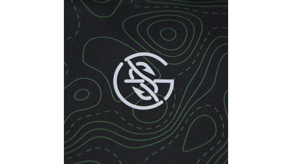 Googan Squad Midnight Topo Hooded Long-Sleeve Shirt w/Green Gaiter - Mens, X-Large, GS009-XL