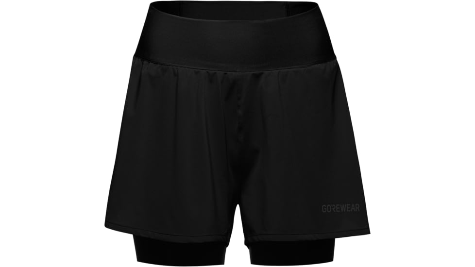 GOREWEAR CONCURVE 3 2in1 Running Shorts Womens in Black XL Regular fit 966E9A18, 101013-9900-XL