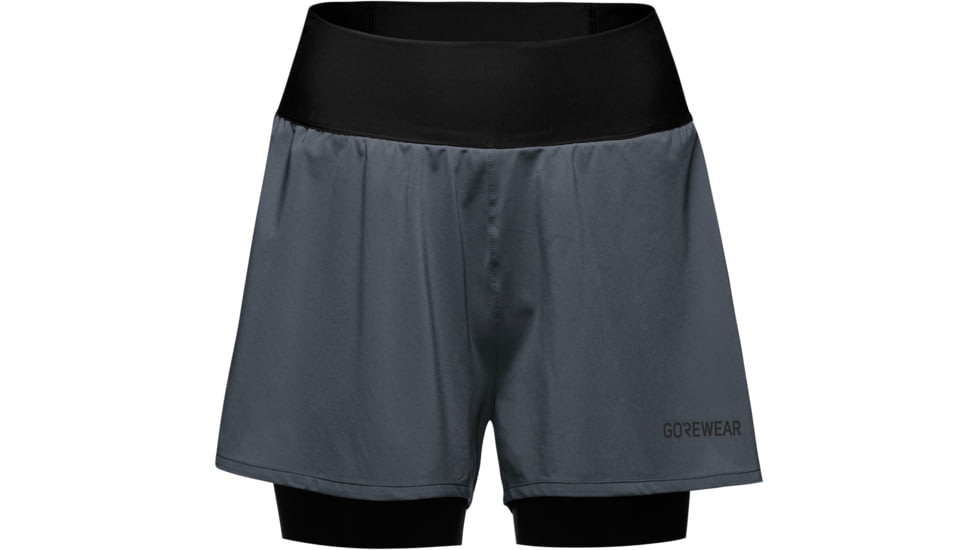 GOREWEAR CONCURVE 3 2in1 Running Shorts Womens in Lab Graphite/Black XS Regular fit 51D806CC, 101013-BZ99-XS